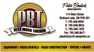 Bodick Peter Trucking logo