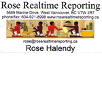 Rose Halendy Court Reporting logo